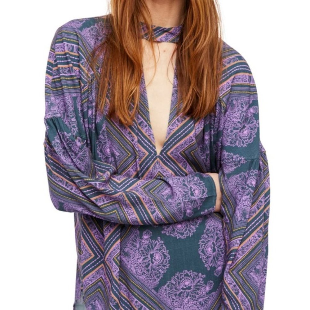 Free People Walking On A Dream Tunic Top Size L